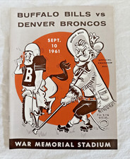 Vintage 1961 AFL Football Program Buffalo Bills vs Denver Broncos Sept. 10 NFL picture