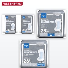 Medline ContourPlus Bladder Pads, Unisex, Moderate/Maximum/Ultimate Absorbency picture