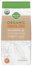 Wellsley Farms Organic Sumatra Estate Whole Bean Coffee, 40 oz picture