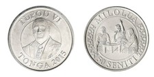 Tonga 50 Seniti, 2015-2022, KM #229, Mint picture
