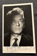 Herbert von Karajan original autograph, signed autograph picture
