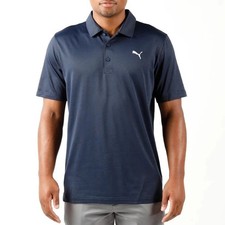 NWT Puma Men's L Blue Active Polo Shirt picture