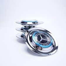 OEM SET OF 4 MERCEDES-BENZ GHOST WRAITH DAWN FLOATING CENTER CAPS WHEEL HUB CAPS picture