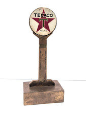 Vintage Texaco Top Performance 1959 Gasoline Dealer Award Display Metal picture