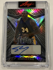 2022-23 Leaf Exotic Shaquille O’Neal Auto Prismatic Elephant 2/8 BA-SO1 picture