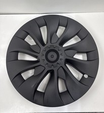 **4-Pk** GENERIC 20” INCH HUB CAP WHEEL COVER CAP RIM MATTE BLACK 20-24 Tesla Y picture