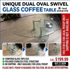 Kesterport Fusion Oval Glass Swivel Table picture