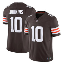 NWT Men's Browns #10 Quinshon Judkins Brown Limited Stitched Jersey S-3XL picture