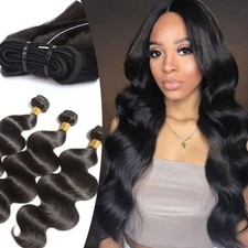 Weft Sew In Remy Human Hair Extensions Double Weave Hair Bundles Full Head Thick picture