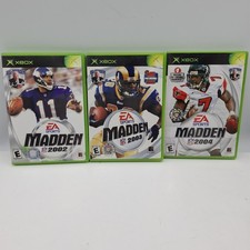Microsoft Xbox Madden NFL Football Game Lot 2002 2003 2004 OG 3 Game Bundle picture