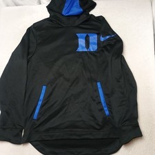 Nike Duke Blue Devils Hoodie Sweatshirt Mens M Black Therma-FIT NCAA Basketball picture