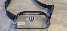 Lululemon Everywhere Belt Bag 1L Clear Black Stadium Approved Crossbody Sling picture