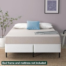 WHITE - ZINUS SLEEP MASTER 9 INCH HIGH PROFILE BIFOLD BOX SPRING, QUEEN picture