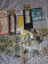 Huge Vintage Lot Old Lures,Flys, Jigs, Wooden Fish, Shad, Crappie, NOS Used USA picture