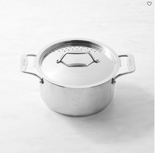 All-Clad Simply Strain Stainless Steel Multipot 6 Qt with Strainer Pasta Pot picture