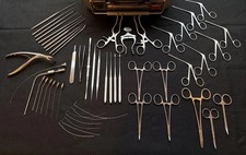 46 pc V. Mueller Tympanoplasty / ENT Surgical Instrument Tray w/ Case picture