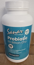 Sanar Naturals Probiotic 60 billion CFU, 10 Strains/120 Capsules picture