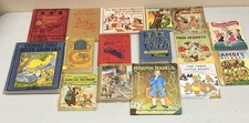 Children's Literature, 1921-1954, lot of 16 books, vintage and antique picture