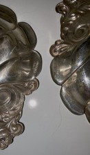 Lunt Eloquence Sterling Silver Shell Dishes Pair Vintage Floral 925 picture