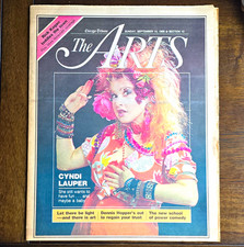 1986 Chicago Tribune The Arts Section Sunday Issue Cyndi Lauper Cover picture