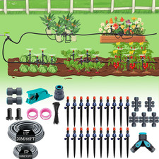 100FT Drip Irrigation System, Adjustable Drip Emitters, Upgraded Drip Irrigation picture
