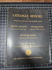 Official Catalogue Swiss Watch Spare Parts 1955 - Part 1 & 2 Included. Very Rare picture