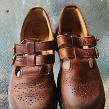 Rare Vintage Doc Marten 8065-Brown Mary Jane Made in England picture