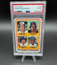 1978 Topps #704 Lou Whitaker Rookie RC PSA 6 EX-MT Rookie 2nd Basemen Tigers picture