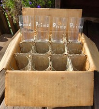 Rare 1931 Prima Beer Glasses 12 Original Box Mint Chicago IL picture