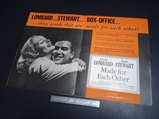 Hollywood Reporter 2 28 1939 Made for Each Other Carole Lombard James Stewart picture