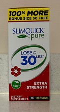 See photos SlimQuick Pure KETO Extra Strength Tablets 120 Count. Exp 8/2026 picture