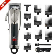 Professional Hair Clippers Trimmer Mens Barber Hair Cutting kit Machine Cordless picture
