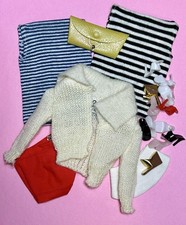 Vintage Barbie & Midge Clothing LOT - Pak Items Shoes & Accessories picture