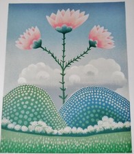 Ivan Rabuzin Lithograph - Giant Flower in the Countryside - Signed Pencil - 100 ex. picture