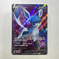 The Pokémon Company Glaceon V 174/203 Evolving Skies Ultra Rare Full Art Holo EN picture