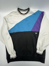 Nike Late 80's Early 90's Colorblock Pullover Sweatshirt Grey & Red Tag XL picture