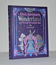 New Alice in Wonderland & Through Looking Glass Illustrated Leather Bound GIFT picture