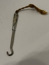 Antique Glove Button Hook 2” For Chatelaine Or French Fashion Doll Accessory picture