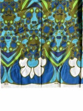 Vintage Peter Max Original “Blue Moon Flowers” Tablecloth 40x70” Exc Condition picture