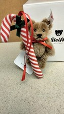 STEIFF 2026 Christmas Ornament Candy Cane Teddy 4 in mohair  EAN 005817 picture