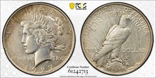 PCGS XF 1927-D PEACE DOLLAR picture