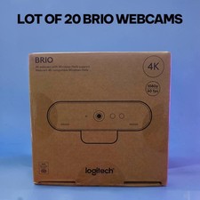 Logitech BRIO 4K Ultra HD Webcam 960-001105 NEW - 20 Pack Bulk Lot picture