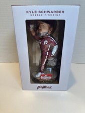 Philadelphia Phillies Rare Kyle Schwarber Bobblehead Burgundy Uniform New picture