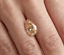 2. Ct Champagne Color Pear Cut VVS1 Diamond Premium Quality 7x10 MM Gemstone picture