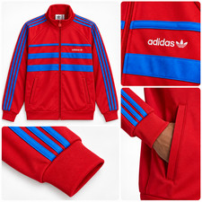 adidas Originals The First TT Track Jacket Men’s L Red Blue IX9623 NWT Unisex picture