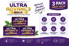 3 Pack 3Ultra Advance Gold PainRelief  500mg Supplement 90Capsules picture