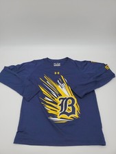 Under Armour T-shirt Long Sleeve Youth Boys Large Wolverines Blue Logo …#15440 picture