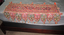 BANJARA ? EMBROIDERED + MIRRORED WALL HANGING    (A1) picture