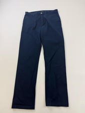 RVCA Pants Mens 34x32 Blue Chino Regular Fit Stretch Casual Pockets Week-End Fit picture