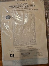 NIP BENARTEX Pre-Printed Wholecloth Quilt Top #783 ANCHORS AWEIGH NAUTICAL ROPE picture
